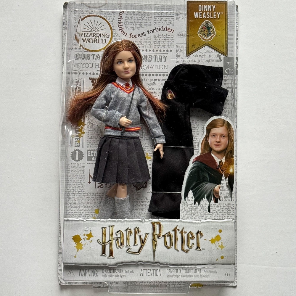 Ginny Weasley Doll with Gray and Black Outfit / with free PEZ candy & dispenser